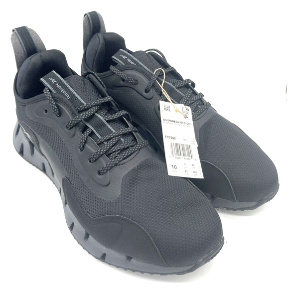 NEW Reebok ZIG DYNAMICA REECYCLE Men's Running Shoe Black Size 10 US - Picture 1 of 8
